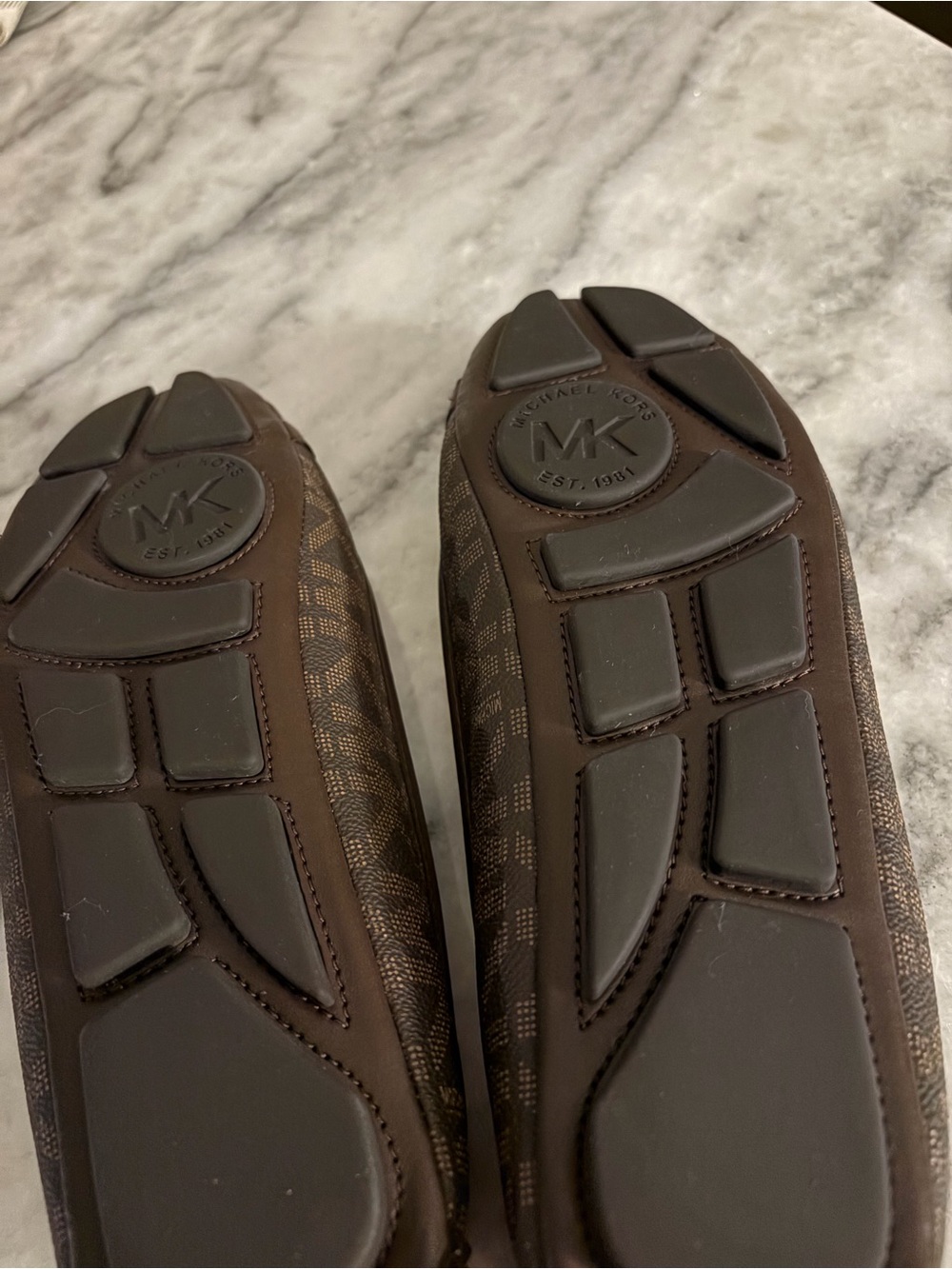 Michael Kors Dark Brown MK Logo Ballet Flats - Picture 3 of 3